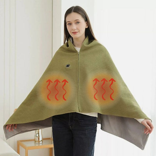 🔥 Christmas Sale — 50% OFF! ❄️ Stay Warm All Winter — Portable Electric Heated Blanket Shawl