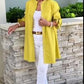 Solid Color Unique Butterfly Sleeve Stand Collar Jacket