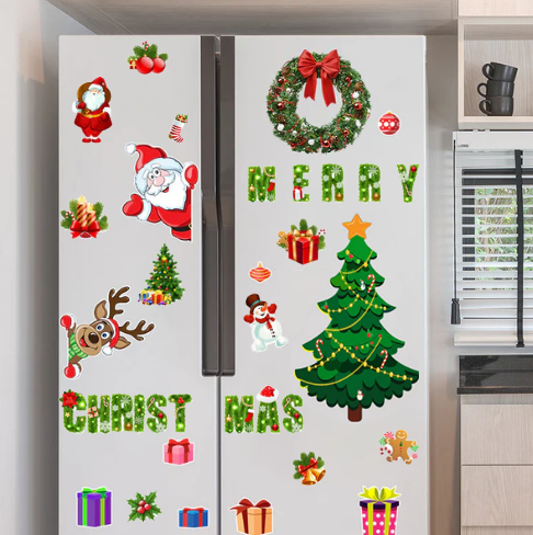 (🎅Xmas Sale 48% OFF) - 🎄Christmas 3D Cartoon Magnetic Sticker