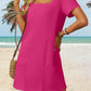 💖LAST DAY SALE 50% OFF💖Women's Casual Square Neck Pocket Short Sleeve Dress with Pockets