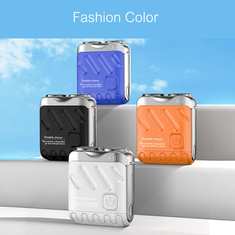 🔥 2025 Father's Day Hot Sale 50%💥New Design💥 Mini Electric Rotary Dual Ring Pocket Shaver