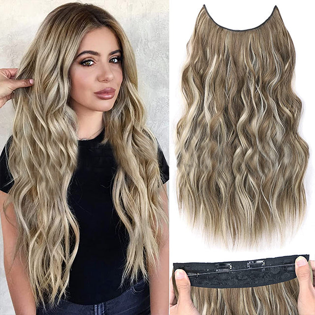 💖This Week's Hot Sales - 50% OFF🤩Women's Gradient Long Wavy Hair Wig, One-Piece with Adjustable Fit