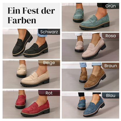 💥Bequeme Damen-Slip-On-Loafers mit Blockabsatz💕🥿