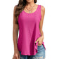 🎁Womens Tank Tops Sleeveless EyeletEmbroidery Scoop Neck Loose Fit Casual SummerFlowy
