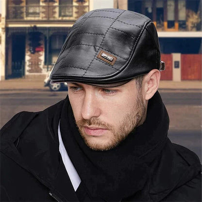 【Gift with heart】New Trendy Leather Beret