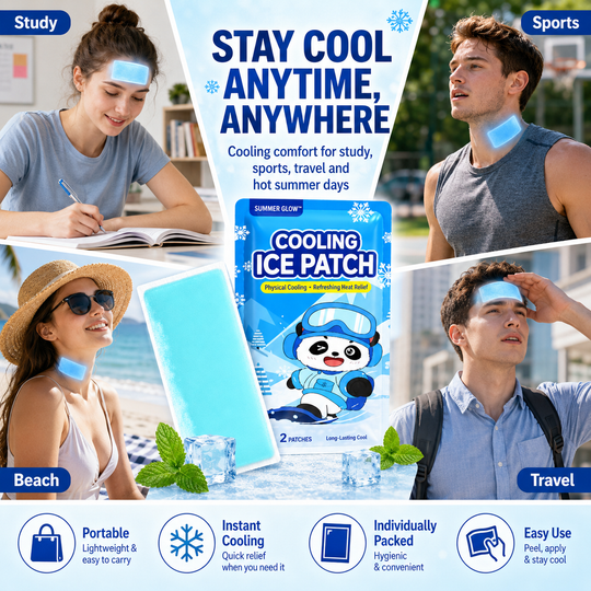 Gentle Skin-Friendly Instant Cooling Relief Patches