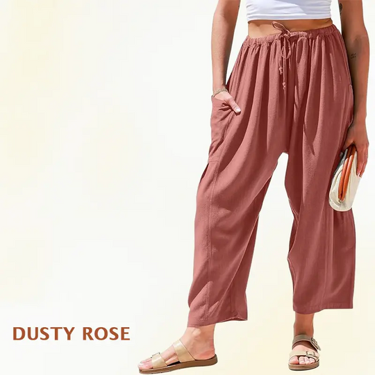 🌞Summer Hot Sale 50% OFF -👖Women's Linen Wide Leg Pants with Pockets