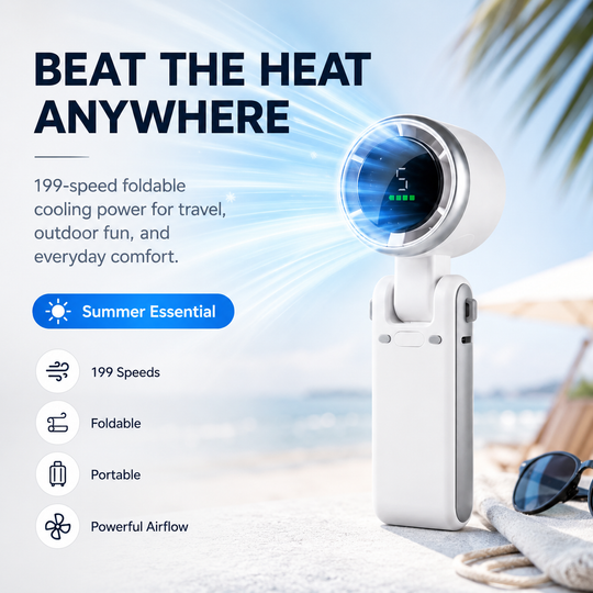 🏆LAST DAY SALE 50% OFF🔥5-Speed Foldable Handheld Fan