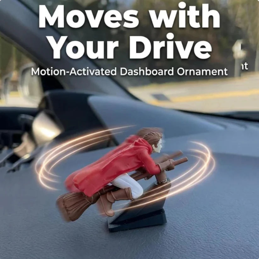 🚗Magical Broomstick Car Dashboard Ornament