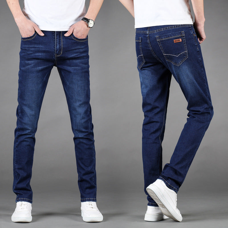 Stretch-Jeans mit geradem Bein