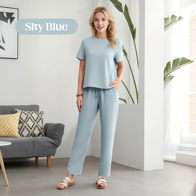 ⏰Limited Sale 50% OFF🌸 Women's Soft Casual Top and Pants Set