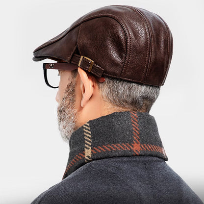 Newsboy Leather Hats for Men🧥