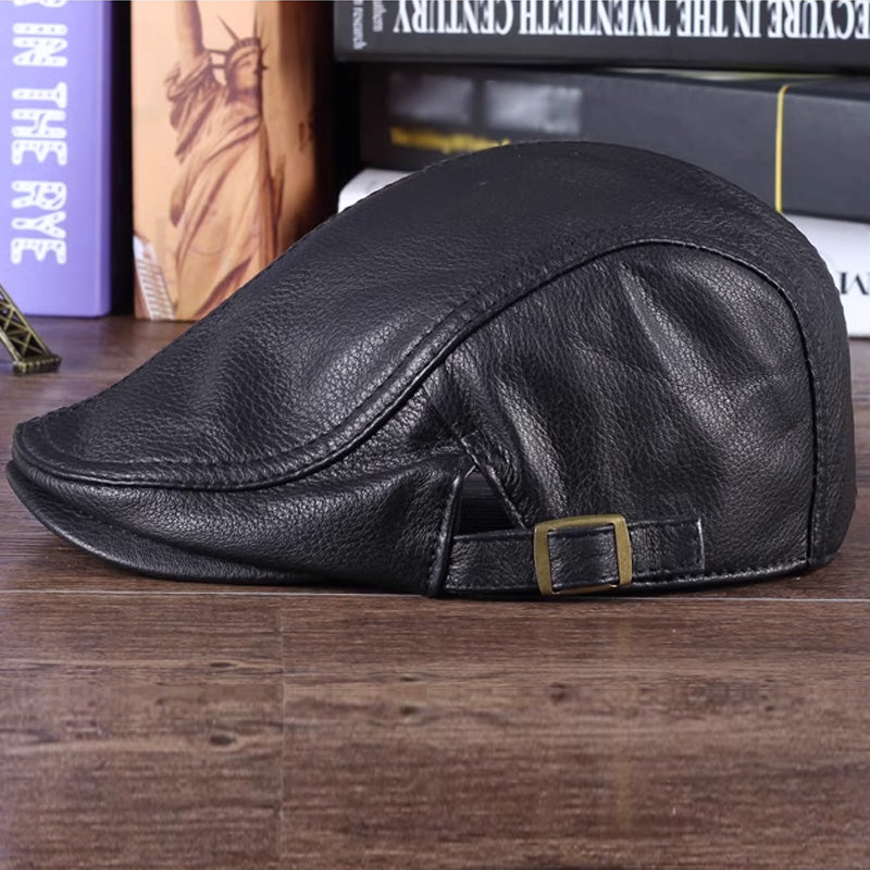 Newsboy Leather Hats for Men🧥