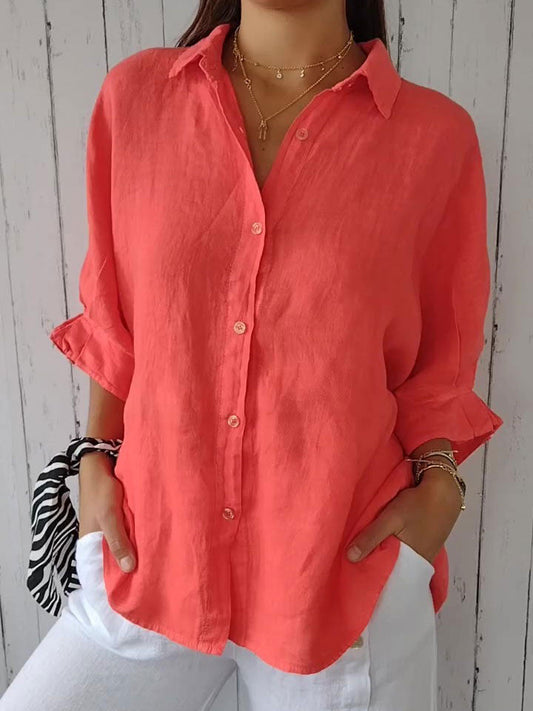 🔥HOT SALE 49% OFF🔥Women's Casual Relaxed Linen Top