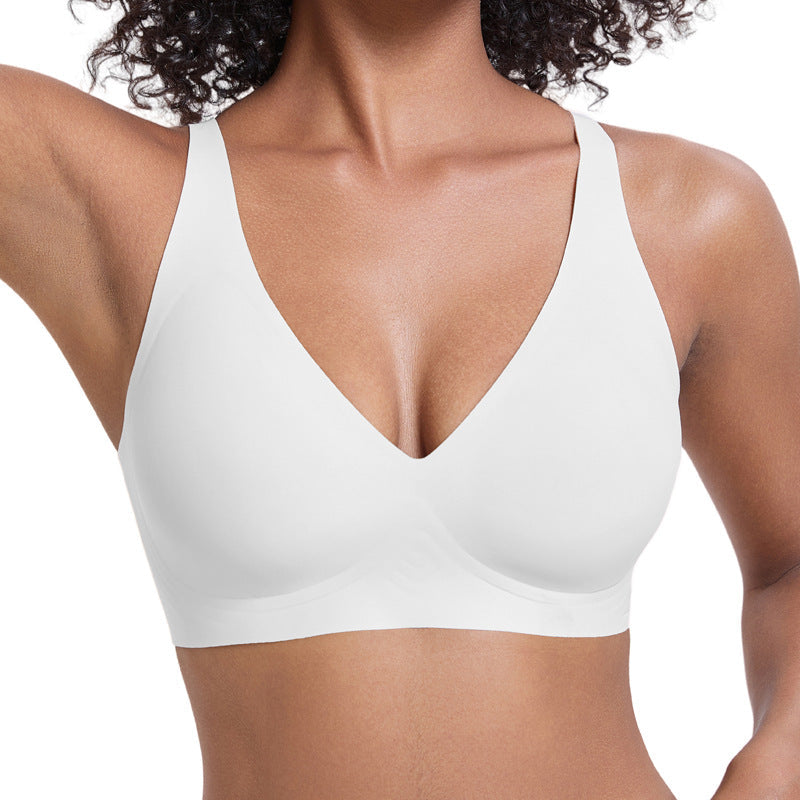 elly Wireless Seamless Deep V Push-Up Bra