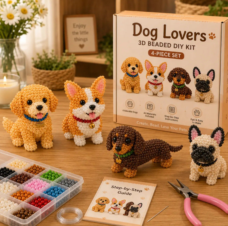 🏆Limited Time Sale 49% OFF🧵✨Petite 3D Beaded Animal Craft Kit