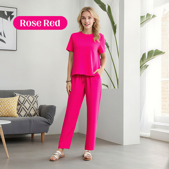 ⏰Limited Sale 50% OFF🌸 Women's Soft Casual Top and Pants Set