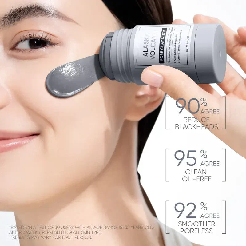 💜 Final 3 hours Buy 1 Get 1 Free!! 💜Alaska Volcano Pore Clay Stick – Blackhead Remover Face Mask
