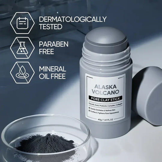 💜 Final 3 hours Buy 1 Get 1 Free!! 💜Alaska Volcano Pore Clay Stick – Blackhead Remover Face Mask