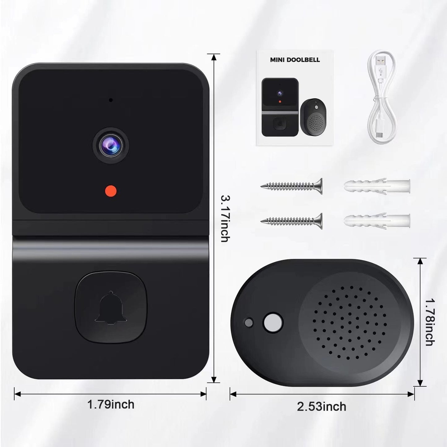 Wireless Video Doorbell With Camera