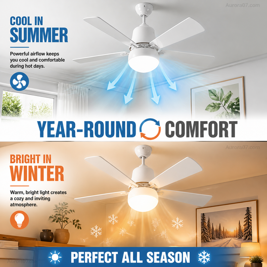 ❄️2-in-1 Portable Ceiling Fan & Light With Remote Control