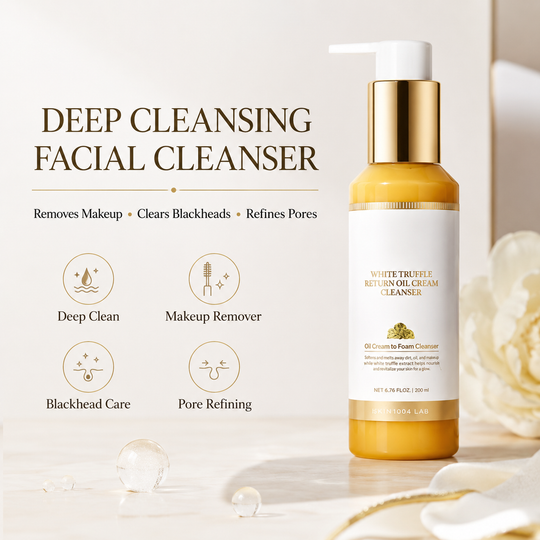 Deep pore cleansing facial cleanser, exfoliates, removes blackheads, tightens pores