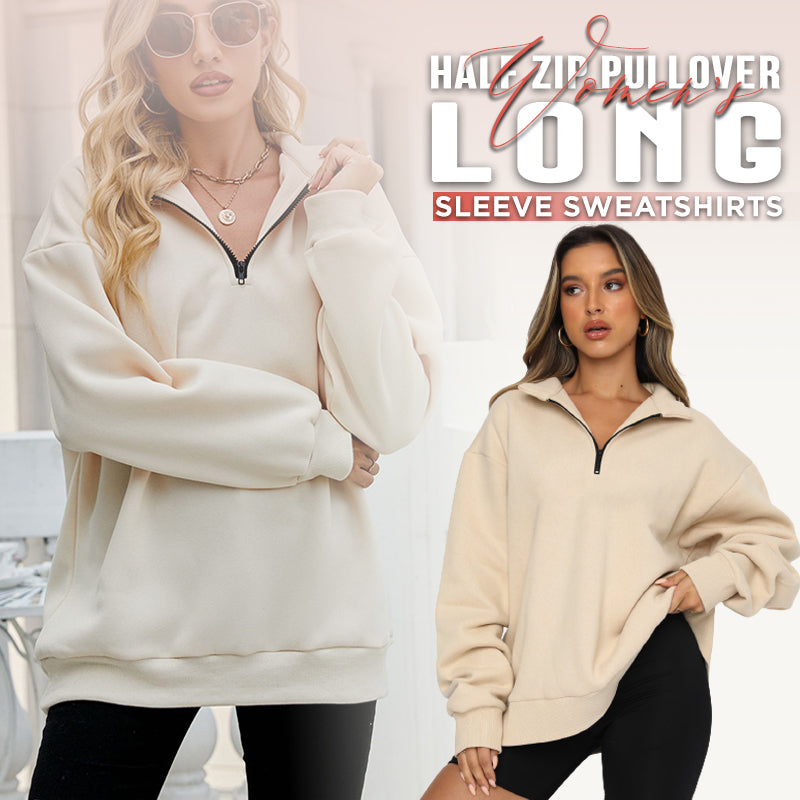 💥Black Friday Hot Sales - 50% OFF🔥Women's Half Zip Pullover Long Sleeve Sweatshirts