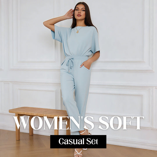 ⏰Limited Sale 50% OFF🌸 Women's Soft Casual Top and Pants Set