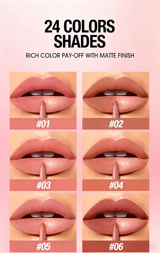 💜 Final 3 hours Buy 1 Get 1 Free!! 💜Waterproof Matte Lip Liner Set