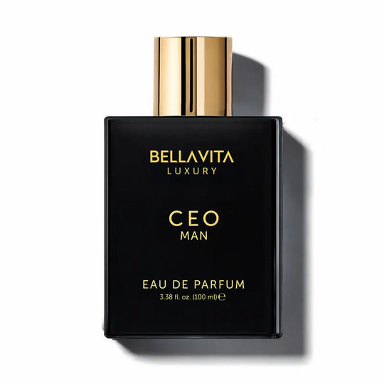 BellaVita Luxury's CEO Man Eau De Parfum 100ml (3.38 Fl.oz) | Lemon, Lavender, Tonka & Agarwood | Long Lasting Perfume for Men | Vegan Perfume | Perfect Gift for Men