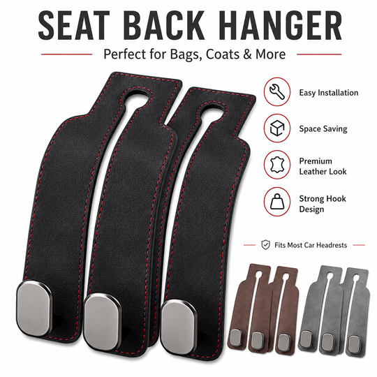 LAST DAY - BUY 1 GET 1 FREE 🧥Seat Back Hanger – Perfect for Bags, Coats & More