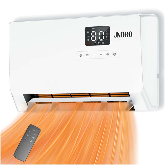 All-in-One Smart Wall Heater: 1500W Fast Heat, Oscillation, Timer & Safe for Home/Office