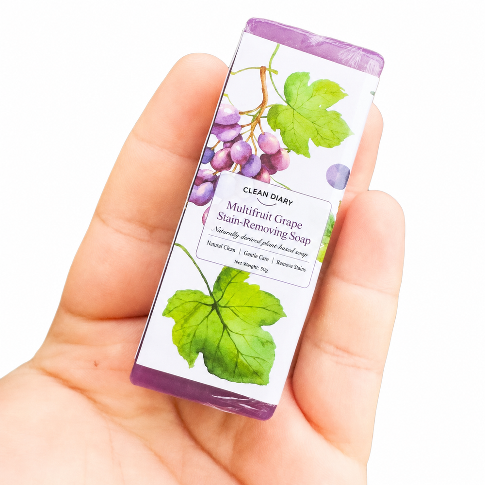 💜 Final 3 hours Buy 1 Get 1 Free!! 💜Portable Grape-Scented Cleaning Soap - Suitable for Makeup Brushes and Clothing