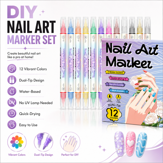 DIY Nail Art Marker Pen Set