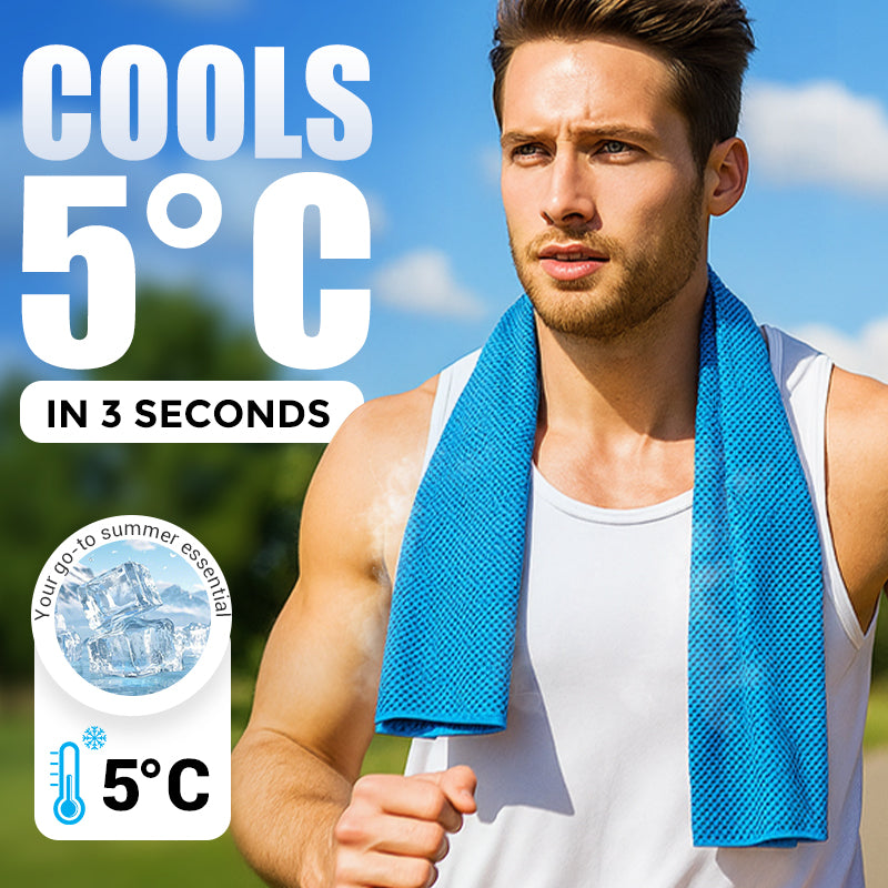 ❄️Cold Sweat Towel You Can Use Anywhere, Anytime! Reusable Soft Absorbent Cooling Portable