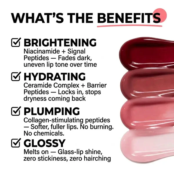 💞LIMITED SALE BUY 1 GET 1 FREE!!✨Hydrating Brightening Lip Serum with Vacuum Pump
