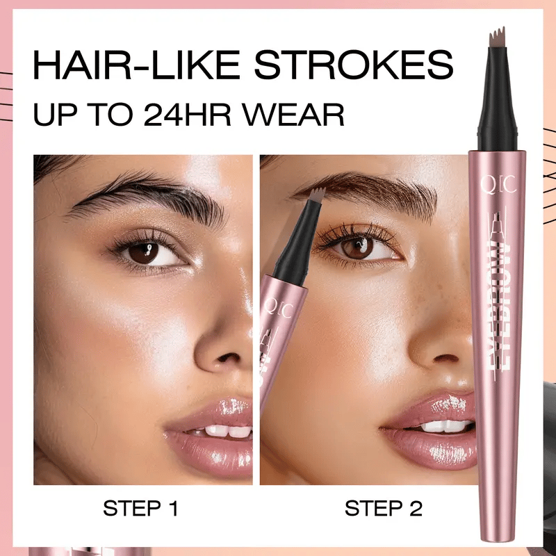 💞50K+ SOLD!💥3D Microblading Eyebrow Pencil – 4-Prong Tip, Waterproof & Natural Hair-Like Strokes 🖌️