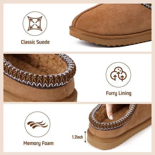 Women’s Cozy Ultra-Warm Plush-Lined Slip-On Shoes