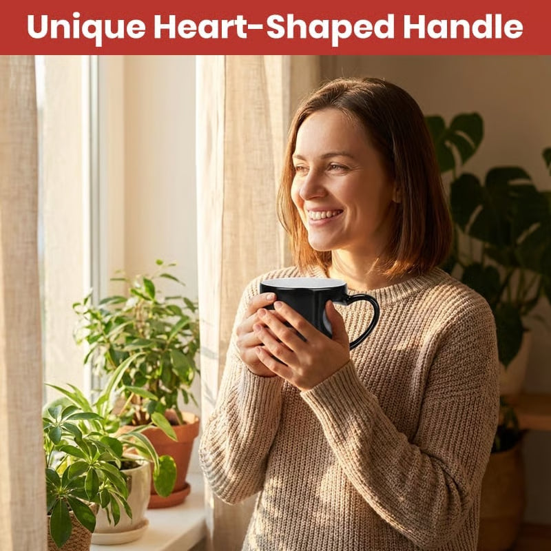 2-piece set💖Heart Handle Magic Mug - Color Changing Valentine's Coffee Cup