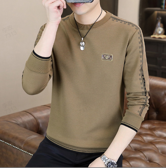 Men's Crewneck Warm Lined Sweatshirt