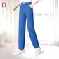 Women's High-Waisted Stretchy Straight-Leg Pants