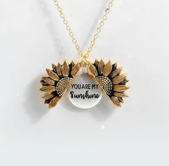 🔥🌞"You Are My Sunshine" Sunflower Necklace With Gift Box🌻