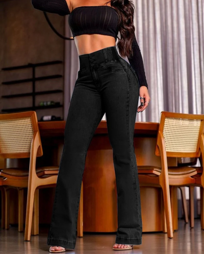 🔥Hot Sale🔥Stretch flare jeans with a high waist