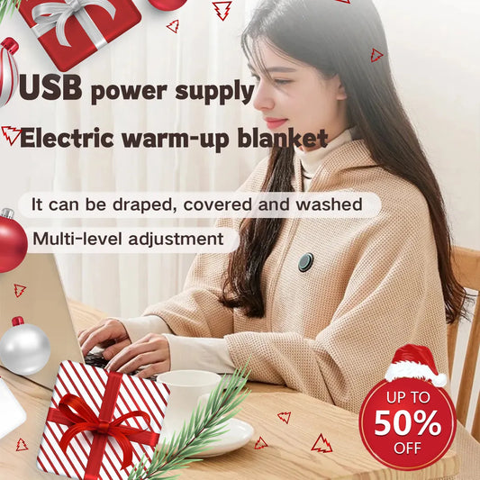 🎅Best Winter Gifts 🔥 Portable Heated Shawl (Buy 2 Free Shipping)