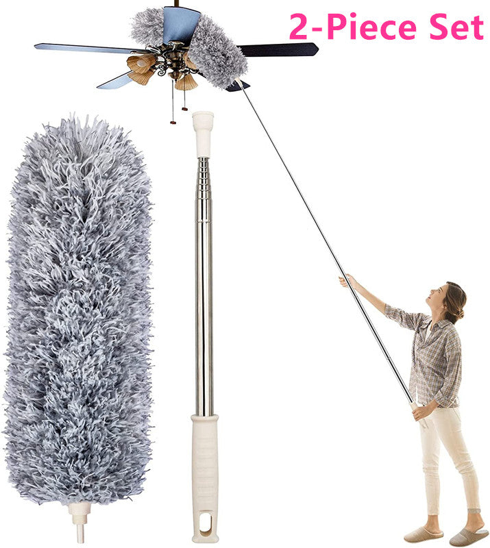 Retractable Washable Curved Microfiber Duster