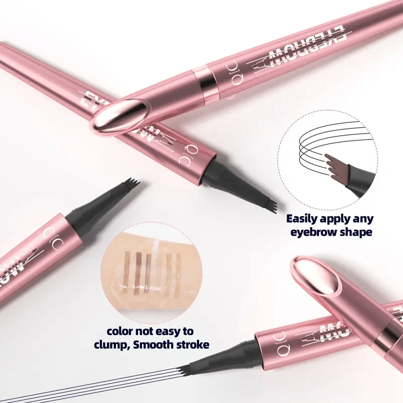 💞50K+ SOLD!💥3D Microblading Eyebrow Pencil – 4-Prong Tip, Waterproof & Natural Hair-Like Strokes 🖌️