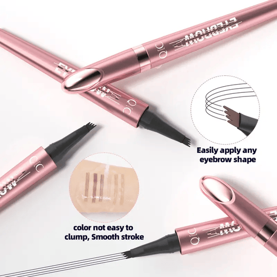💞50K+ SOLD!💥3D Microblading Eyebrow Pencil – 4-Prong Tip, Waterproof & Natural Hair-Like Strokes 🖌️