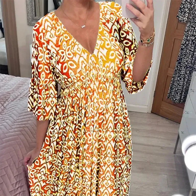 🔥HOT SALE🔥V-neck floral dress