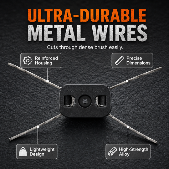 ⏰🔥LIMITED TIME 50% OFF! ⚡Heavy-Duty Steel Wire Weed Eater Head