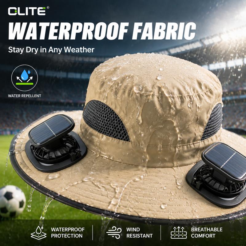 🔥Summer Promotion 49% OFF💥- Outdoor Wide Brim Sun Hat With Solar Fan